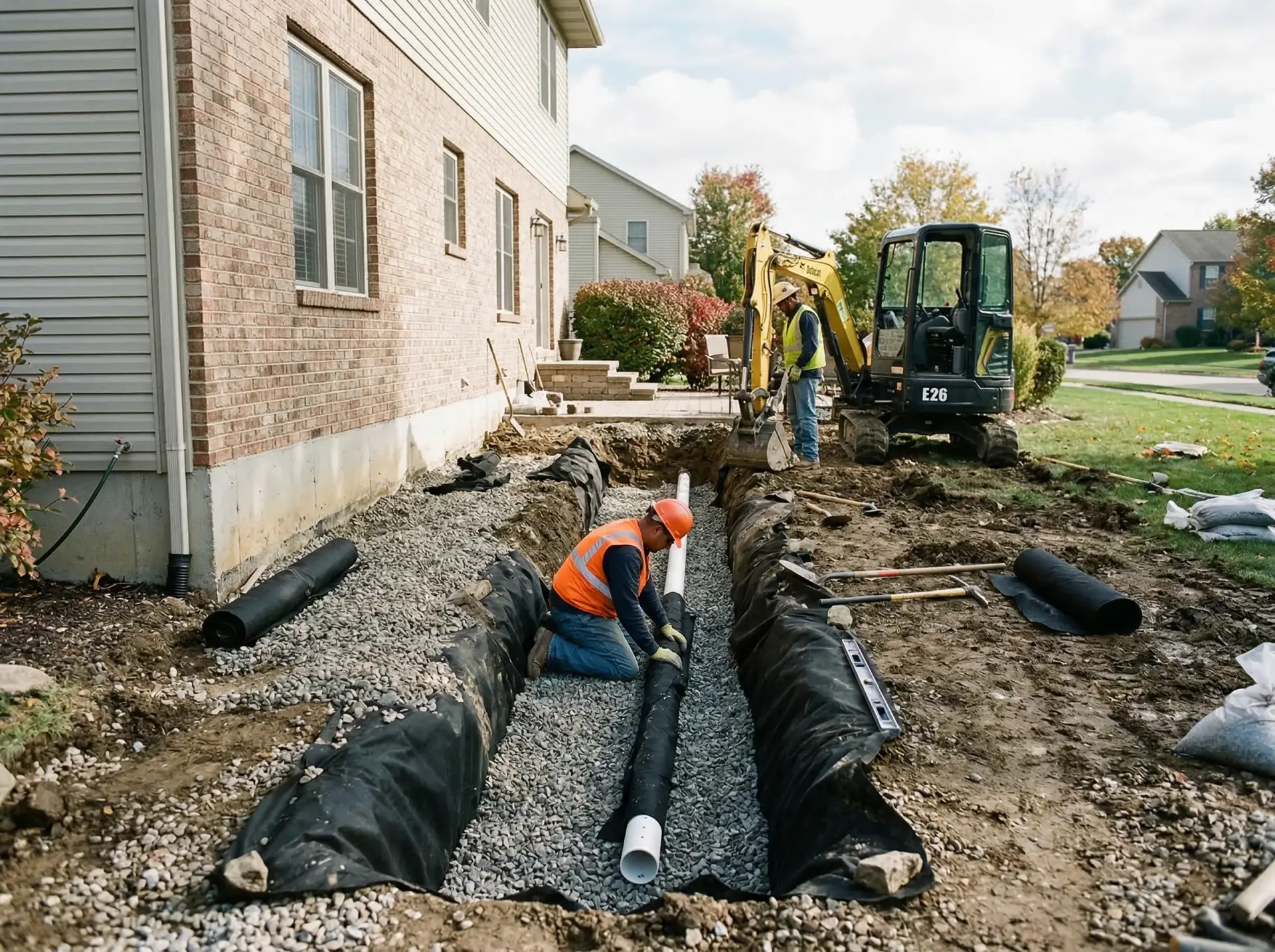 French Drain Installation